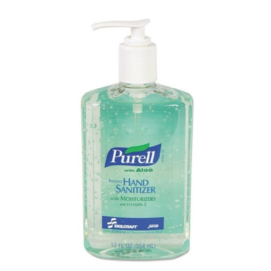 PURELL SKILCRAFT Advanced Hand Sanitizer Soothing Gel - 12 oz Pump Bottle - NSN 8520-01-522-3887 / 8520015223887 CS
