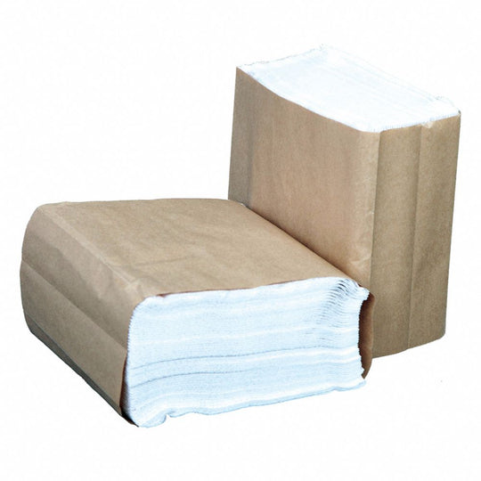 8540002767569 - QUARTER FOLDED WHITE PAPER NAPKIN, BIODEGRADABLE, 1-PLY BX