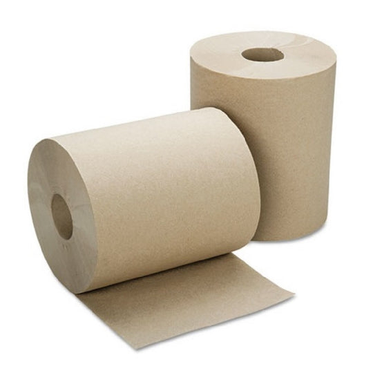 8540015915146 - Single Ply Non-Perforated Hard Roll Paper Towel - Natural Bx