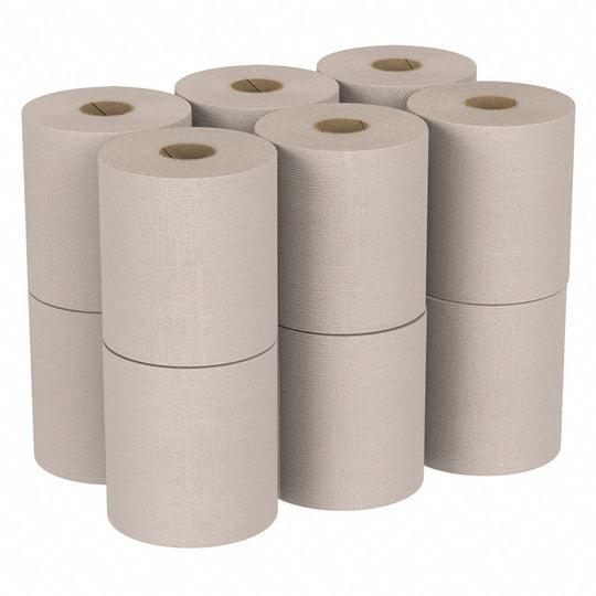 8540015915146 - Single Ply Non-Perforated Hard Roll Paper Towel - Natural Bx