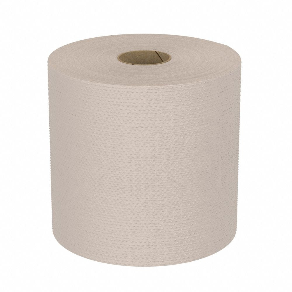 8540015915146 - Single Ply Non-Perforated Hard Roll Paper Towel - Natural Bx