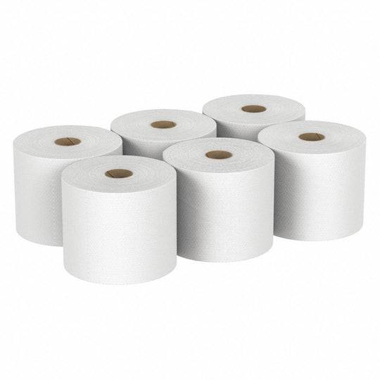 8540016671042 - HARDWOUND ROLL PAPER TOWEL, WHITE Bx