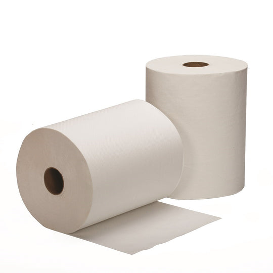 8540017016567 - HARDWOUND ROLL PAPER TOWEL, WHITE  BX